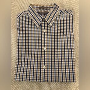 Daniel Cremieux Blue and Yellow Checkered Shirt